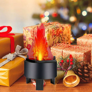 Halloween Stage Bonfire Party LED flame light with realistic flickering fire effect for spooky indoor and outdoor decoration.