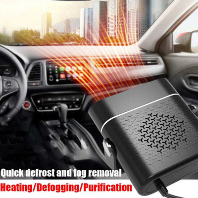 3-in-1 Car Heater heating defrosting and air purification device in car interior