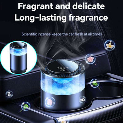 Car aromatherapy diffuser with long-lasting fragrant mist for fresh car interior